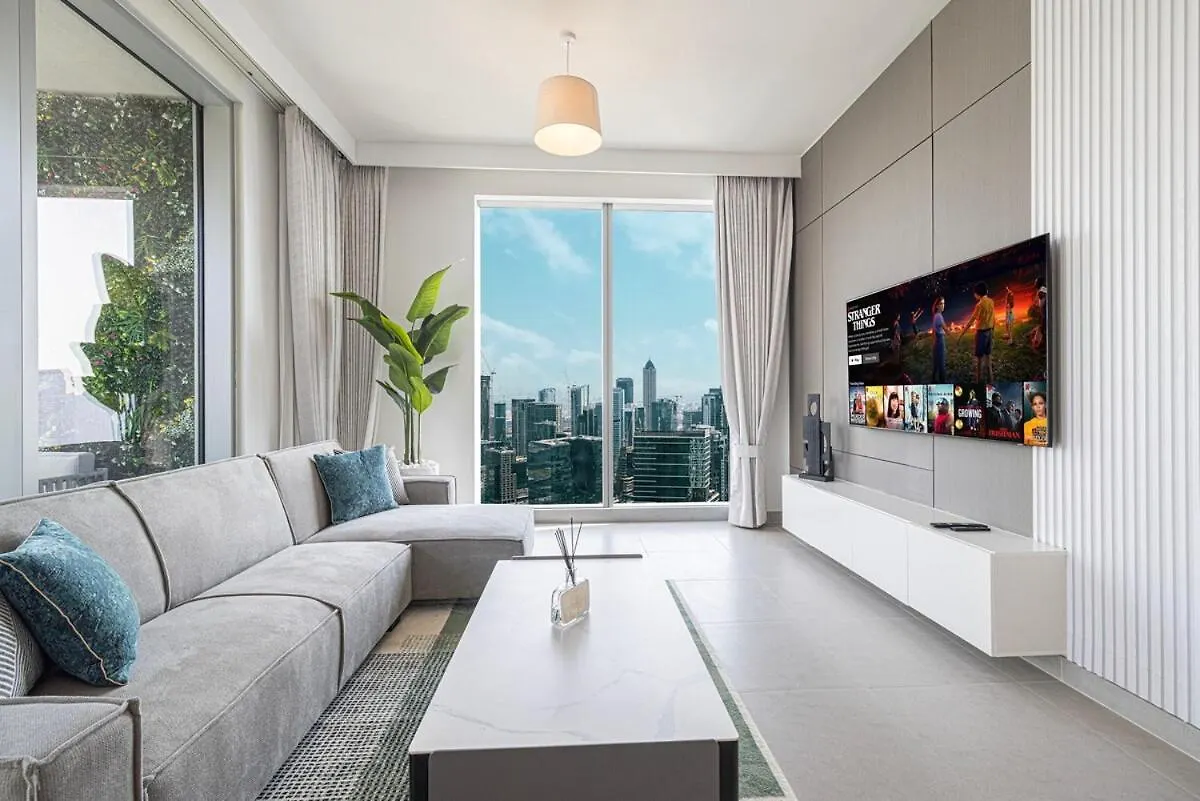 Downtown Dubai 4Br High-Floor Luxury That Sleeps 9 公寓