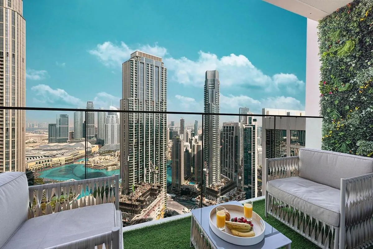 公寓 Downtown Dubai 4Br High-Floor Luxury That Sleeps 9