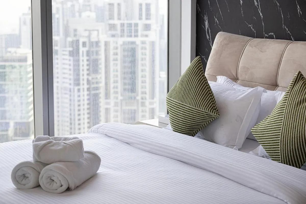 公寓 Downtown Dubai 4Br High-Floor Luxury That Sleeps 9